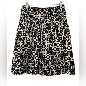 J. McLaughlin Silk Blend Geometric Print A Line Mini Skirt with Pockets - 2